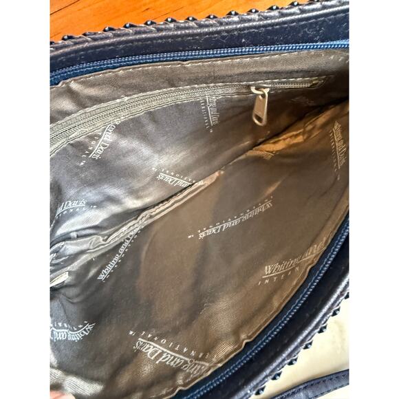 Whiting & Davis Navy Blue Mesh Shoulder Bag - Picture 4 of 4